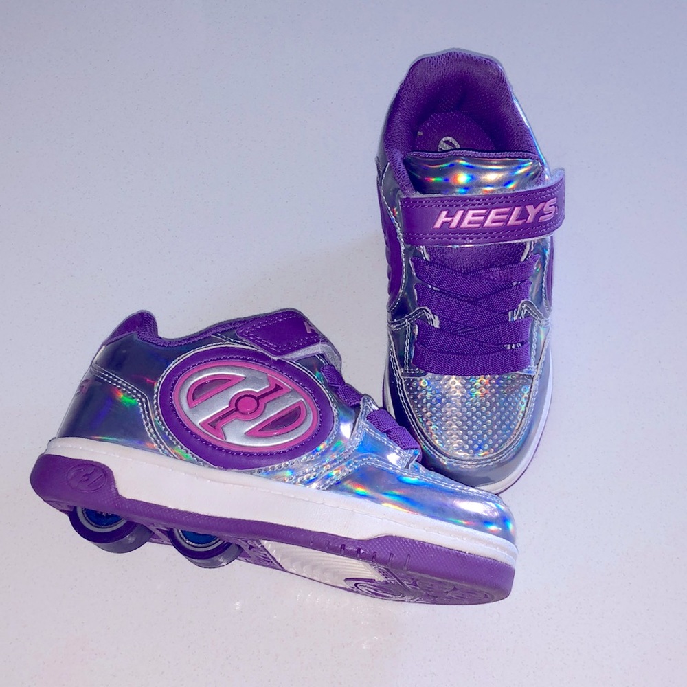Youth Girls Purple Heelys Size 12 - Excellent Condition!